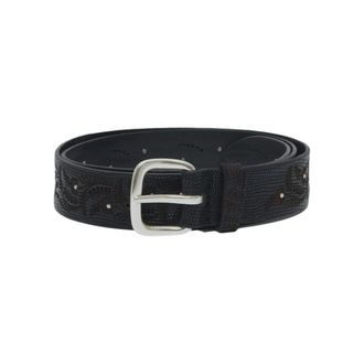 Orciani Belts, male, Brown, Size: 100 CM Blade Peak Leather Belt