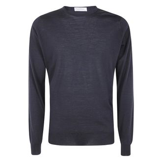John Smedley Hombre, Jerseys, Negro, Talla: M
