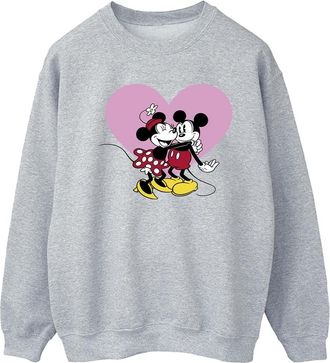 Disney Dames/Dames Mickey Mouse Love Languages Sweatshirt (Sportgrijs)