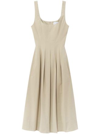 Proenza Schouler Katoenen geplooide jurk - Beige
