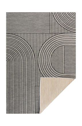 Jonathan Y Designs Zephyr Mid-Century Modern Arch Stripe Reversible Machine-Washable Indoor/Outdoor Area Rug in Cream/beige at Nordstrom, Size 2Ft 0In X 8Ft