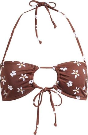 PacSun Eliza Floral Bandeau Bikini Top at Nordstrom, Size Medium