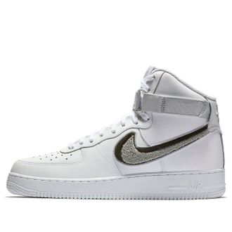 Nike Air Force 1 High 07 LV8 Chenille Swoosh White 806403-105