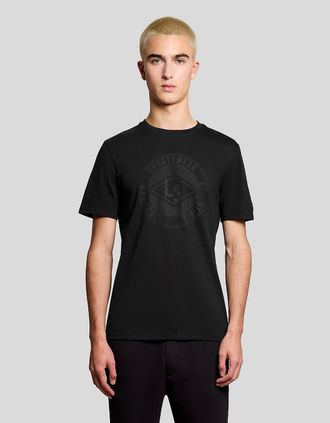 Lyle & Scott Lyle And Scott Mens Sports Redefined Graphic Logo T-Shirt - Black - Size: 36