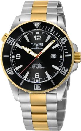 Gevril Group Canal Street Automatic Black Dial Mens Watch 46602B