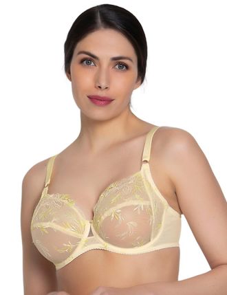 Lise Charmel Womens Frisson DOr Three Parts Full Cup Bra - Yellow Polyamide - Size 38D