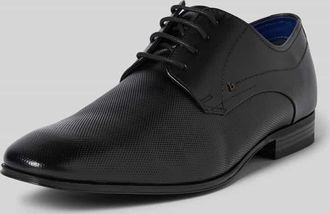 Bugatti Derby aus Leder mit Schnürung Modell Mattia II in Black, Größe 40