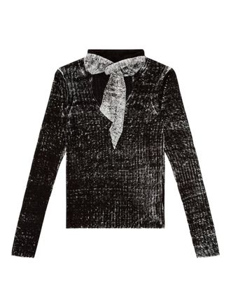 Diesel M-Elan T-shirt - women - Flax - S - Black