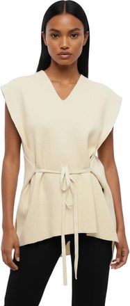 Jil Sander Off White V Neck Jacket