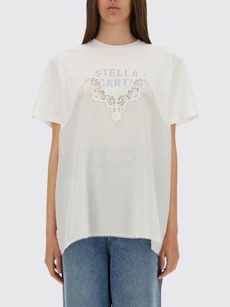 Stella McCartney T-shirt in poliestere con logo Stella McCartney