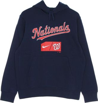 Nike Washington Nationals Club Pullover Hoodie - Heren - Fitness - Blauw - M - Katoen - Fitness