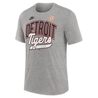 Nike Detroit Tigers Cooperstown Retro Nike Mens MLB T-Shirt in Grey | NJFD06GD61-PY9