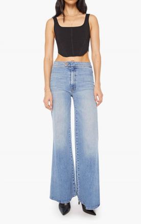 Mother Tab Roller Skimp Jeans In Fight For Your Right