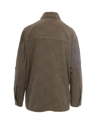 Liu Jo Embroidered Cotton Shirt - Gray