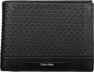 Calvin Klein Elegante leren RFID-portemonnee - Heren - Portefeuilles - Zwart - ONE Size - Leer - Accessoires
