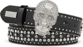 Philipp Plein Belt Skull crystal