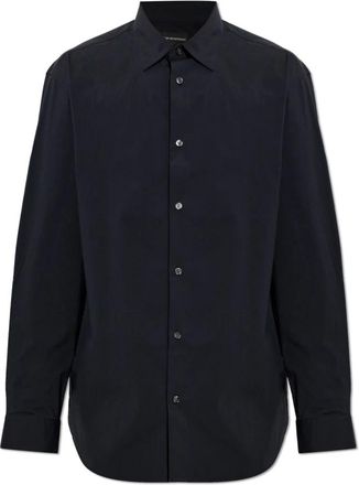 Emporio Armani Classic Shirt - Heren - Zakelijke Overhemden - Zwart - M - Overhemden