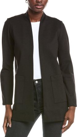 Eileen Fisher Eileen Fisher Petite High Collar Long Jacket