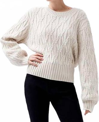 French Connection Womens Layon Jini Sweater In Classic Cream