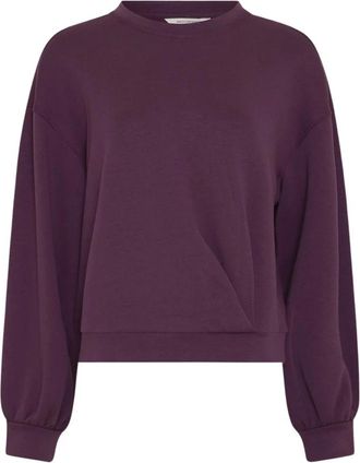 Moss Copenhagen Ima Q Sweatshirt - Dames - Sweatshirts & Hoodies - Paars - Maat: L/Xl Viscose