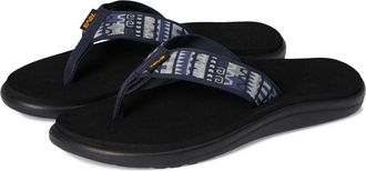 Teva Womens Voya Flip Flop, Geo Mashup Navy, 8 UK