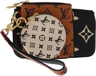Louis Vuitton Pre-owned Clutches, female, Multicolor, Size: ONE SIZE Pre-owned Canvas Wallet