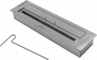 Purline Bloque De Combusti&oacute;n Tama&ntilde;o Medio Con Fibra Cer&aacute;mica Y Regulador De Llama Plata