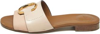 Chlo&eacute; Sandali slides con logo - Toni neutri