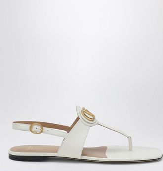 Valentino Garavani Ivory VLogo Signature Thong Sandals