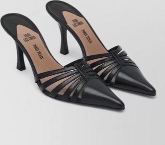 PARIS TEXAS leather mules