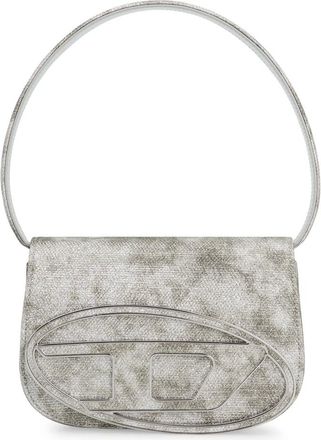 Diesel Tassen, Dames, Grijs, ONE Size, Polyester, 1DR-Iconic Schoudertas