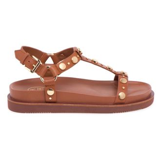 Ash Ugo Sandal - female - ASH - Flat Sandals - Brown - 3 UK - Shoes