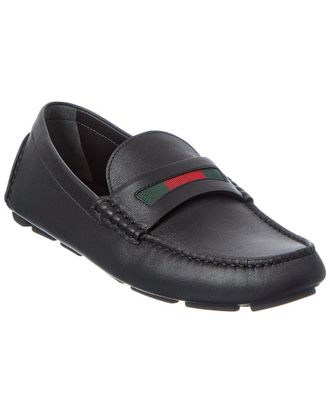 Gucci Gg Logo Leather Loafer