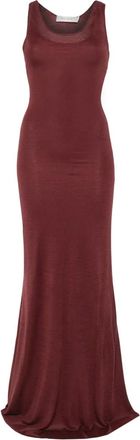 Aya Muse Abito lungo smanicato - Rosso