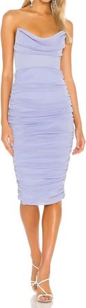 Michael Costello X Revolve India Strapless Midi Dress In Periwinkle