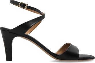 Ferragamo Teresy Sandalen met Hak - Dames - Sandalen met hakken - Zwart - 36 1/2 EU - Leer - Schoenen