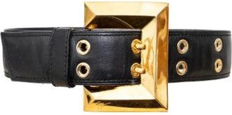 Giuseppe Zanotti Pre-owned Leren Riem - Dames - Vintage Accessoires - Zwart - ONE Size - Leer - Vintage