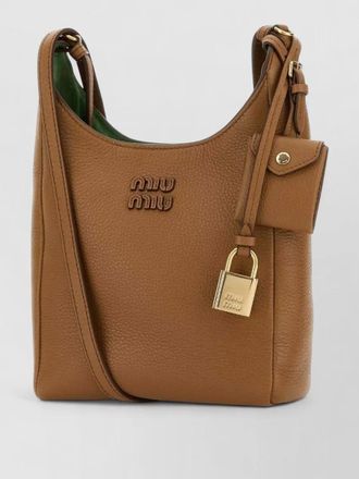 Miu Miu leather crossbody shoulder bag flap pocket