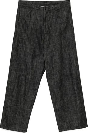 Yohji Yamamoto Pantaloni a gamba ampia - Nero