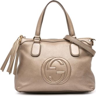 Gucci Pre-owned Gucci Small Metallic Leather Soho Working Satchel Ladies DZHLZL3HJZIX1EQ3