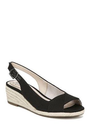 Life Stride Socialite Espadrille Slingback Sandal in Black at Nordstrom Rack, Size 8.5