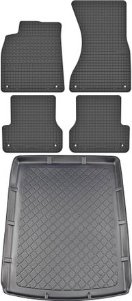 OEM Juego De Alfombrillas De Goma Para Coche Y Maletero Para Audi A6 C7 Kombi (de Septiembre De 2011 A Agosto De 2018)