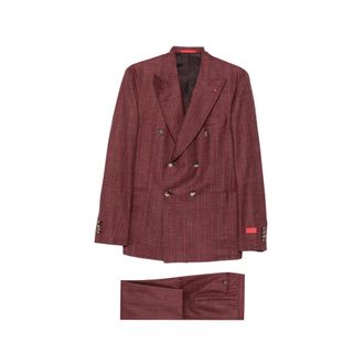 Isaia Double-breasted Pinstripe Suit