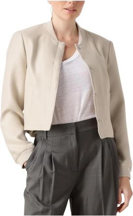Co'Couture Ecru Crop Jacket - Dames - Bomber jackets - Beige - XL - Jassen
