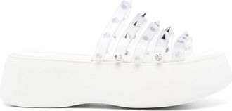 Jean Paul Gaultier x Melissa Becky Punk Love slides - women - PVC/PVC/PVC - 35.5 - White