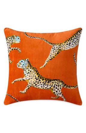 Sunday Citizen Small Leaping Leopard Accent Pillow in Koi at Nordstrom