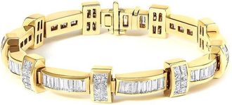 House of Brilliance Haus Of Brilliance 14K 7.39 Ct. Tw. Diamond Link Bracelet