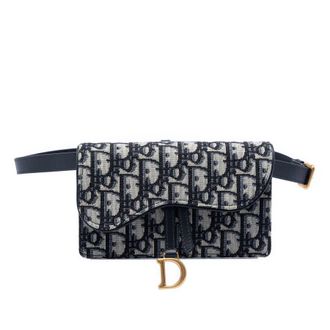 Dior Pre-owned Dior Oblique Canvas Saddle Belt Bag Ladies DAOS48IQMI8SL42U
