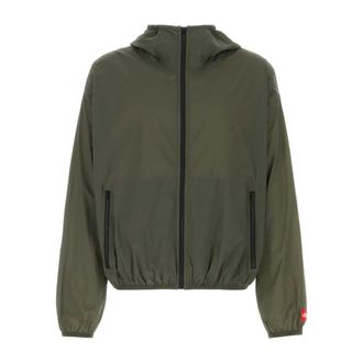 The North Face Wind Jackets, male, Green, Size: XL Red Box Packable Hooded Wind Jacket