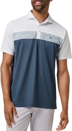 Travis Mathew Good Good Colorblock Polo in White at Nordstrom, Size Xx-Large